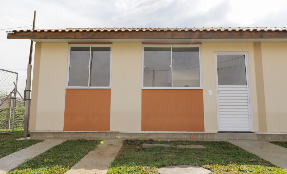 Lapa, 10 de agosto de 2023 - O governo do Paraná realiza na Lapa a entrega de 118 moradias populares, sendo 94 por meio do programa Casa Fácil.