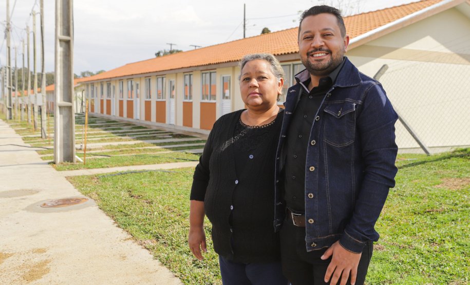 Lapa, 10 de agosto de 2023 - O governo do Paraná realiza na Lapa a entrega de 118 moradias populares, sendo 94 por meio do programa Casa Fácil.