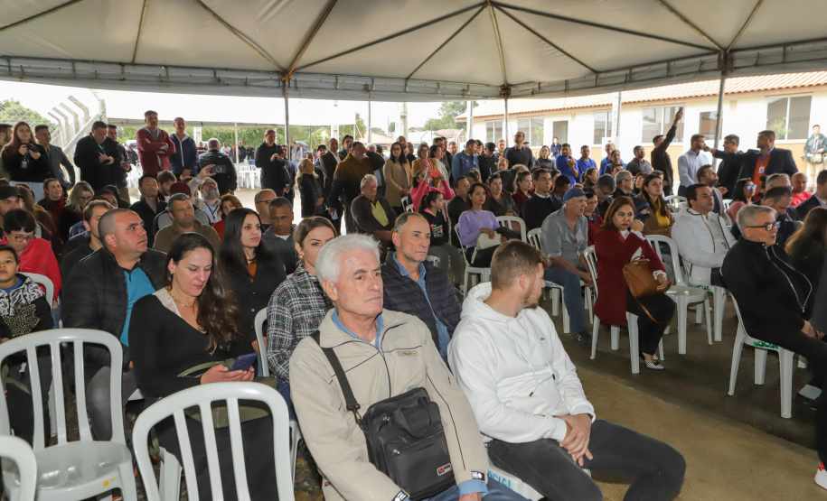 Lapa, 10 de agosto de 2023 - O governo do Paraná realiza na Lapa a entrega de 118 moradias populares, sendo 94 por meio do programa Casa Fácil.
