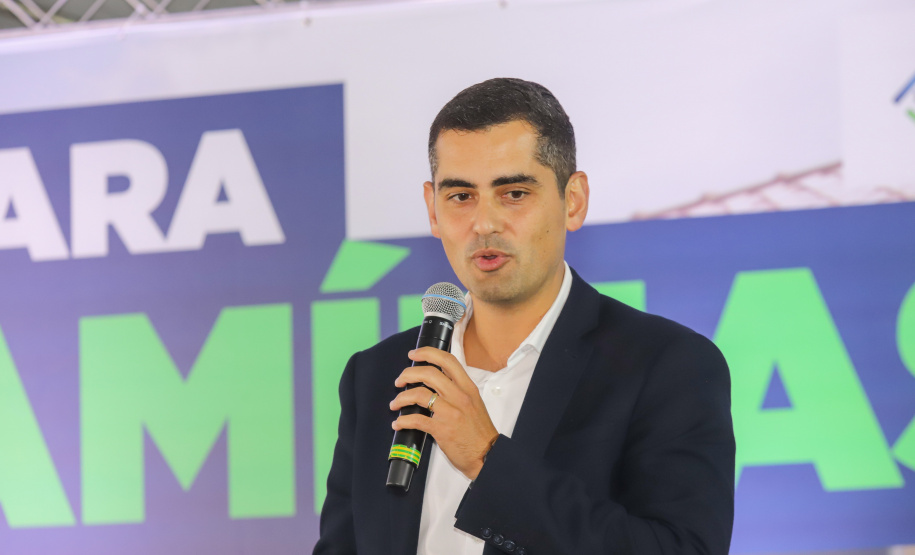 Lapa, 10 de agosto de 2023 - O governo do Paraná realiza na Lapa a entrega de 118 moradias populares, sendo 94 por meio do programa Casa Fácil.