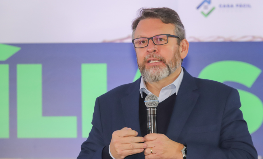 Lapa, 10 de agosto de 2023 - O governo do Paraná realiza na Lapa a entrega de 118 moradias populares, sendo 94 por meio do programa Casa Fácil.