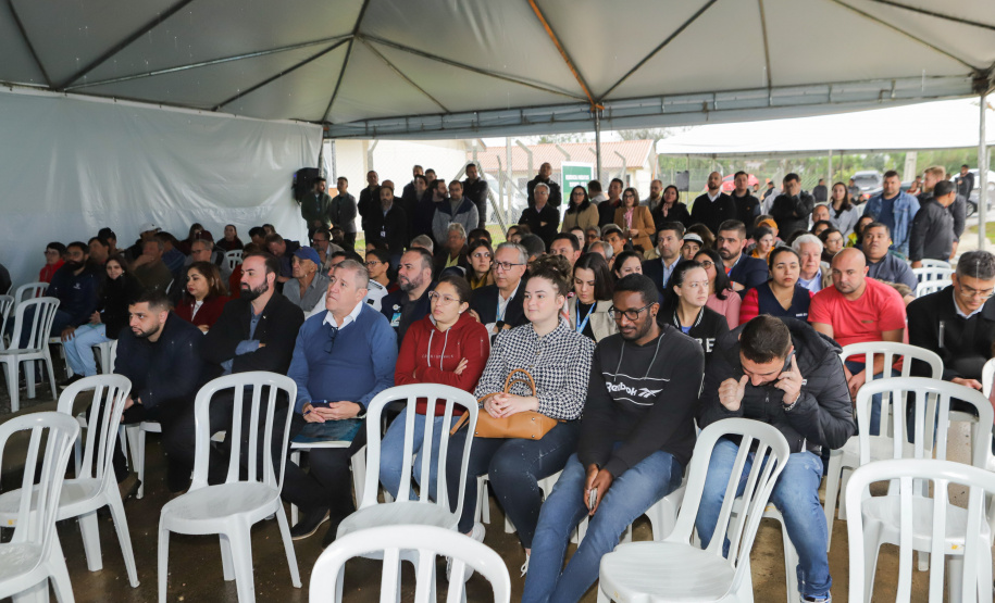 Lapa, 10 de agosto de 2023 - O governo do Paraná realiza na Lapa a entrega de 118 moradias populares, sendo 94 por meio do programa Casa Fácil.