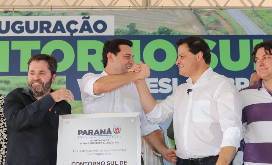 O governador Carlos Massa Ratinho Junior entregou oficialmente nesta quinta-feira (17) o Contorno Sul de Wenceslau Braz, no Norte Pioneiro.