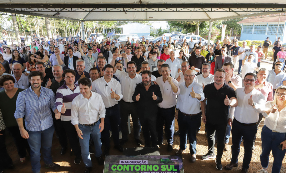 O governador Carlos Massa Ratinho Junior entregou oficialmente nesta quinta-feira (17) o Contorno Sul de Wenceslau Braz, no Norte Pioneiro.