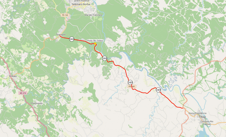 Ponte Rio Imbaú - bloqueio