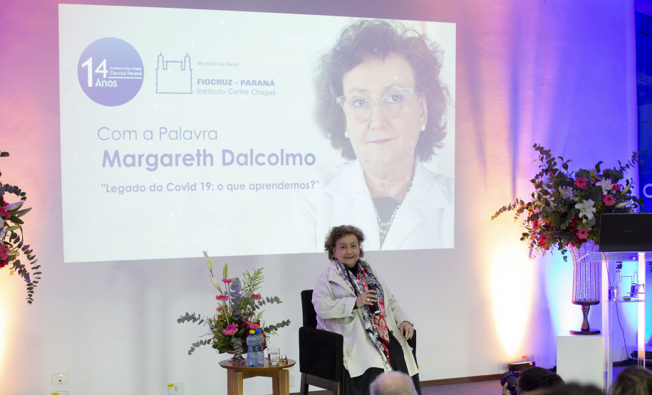 Médica Margareth Dalcolmo realiza palestra sobre vacinação no ParqueTecnológico da Saúde