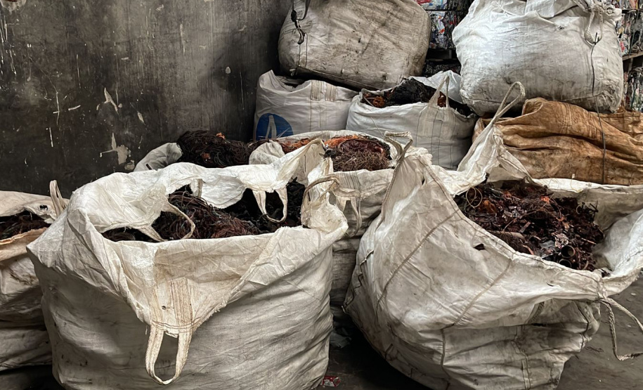 PCPR apreende 10 toneladas de fio de cobre em Pinhais