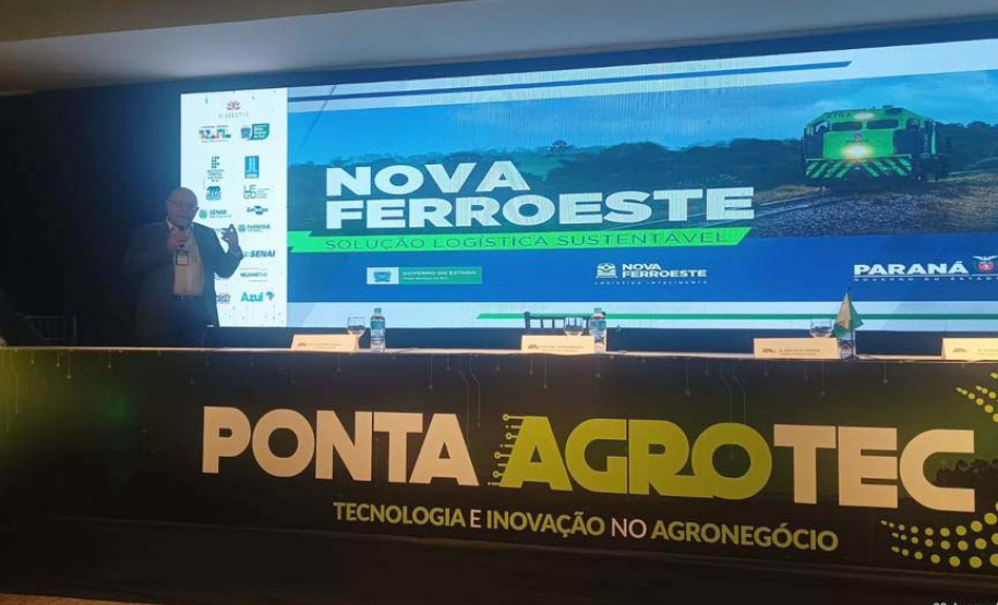 Ganhos de logística da Nova Ferroeste são apresentados em feira no Mato Grosso do Sul