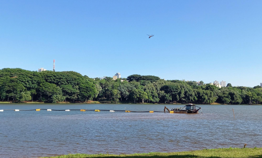 Sanepar muda ponto de dragagem no Lago Municipal de Cascavel