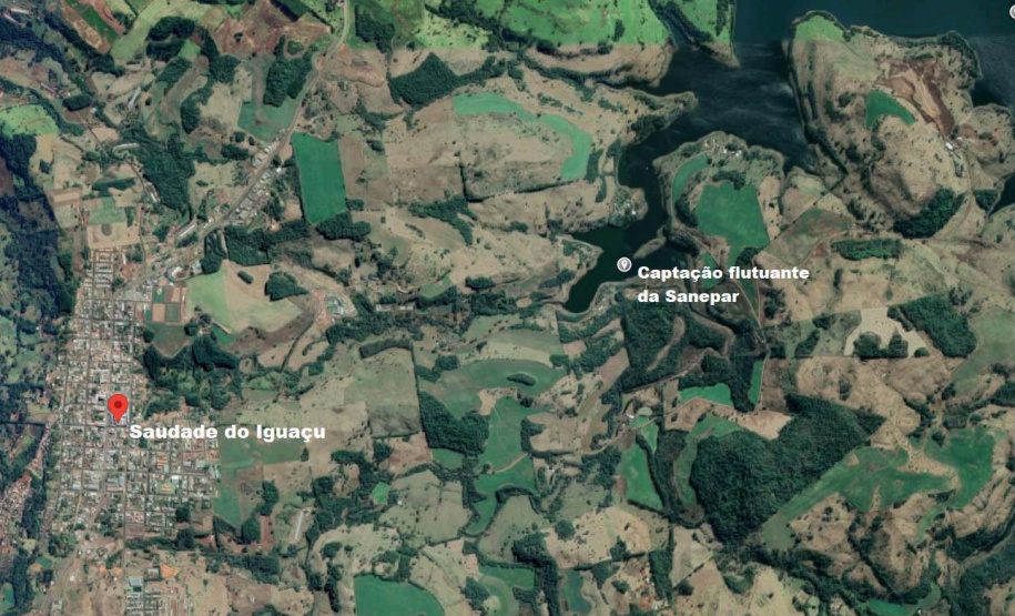 Captação flutuante da Sanepar reforça abastecimento em Saudade do Iguaçu