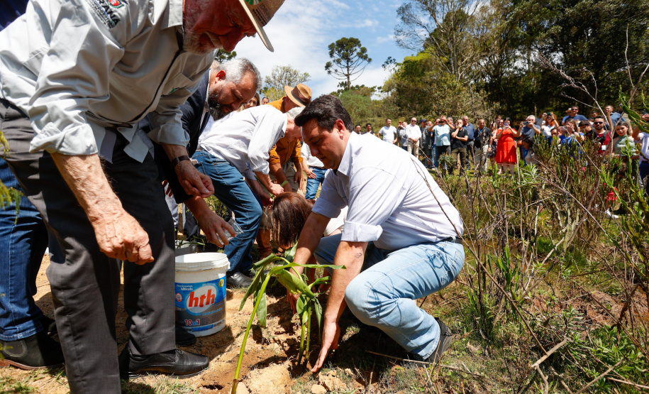 Governador da início à ação Mil Fontes, que vai proteger 1000 nascentes de água até o Dia da Árvore.