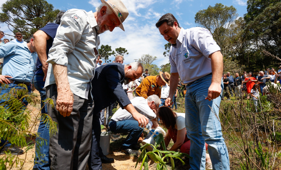 Governador da início à ação Mil Fontes, que vai proteger 1000 nascentes de água até o Dia da Árvore.