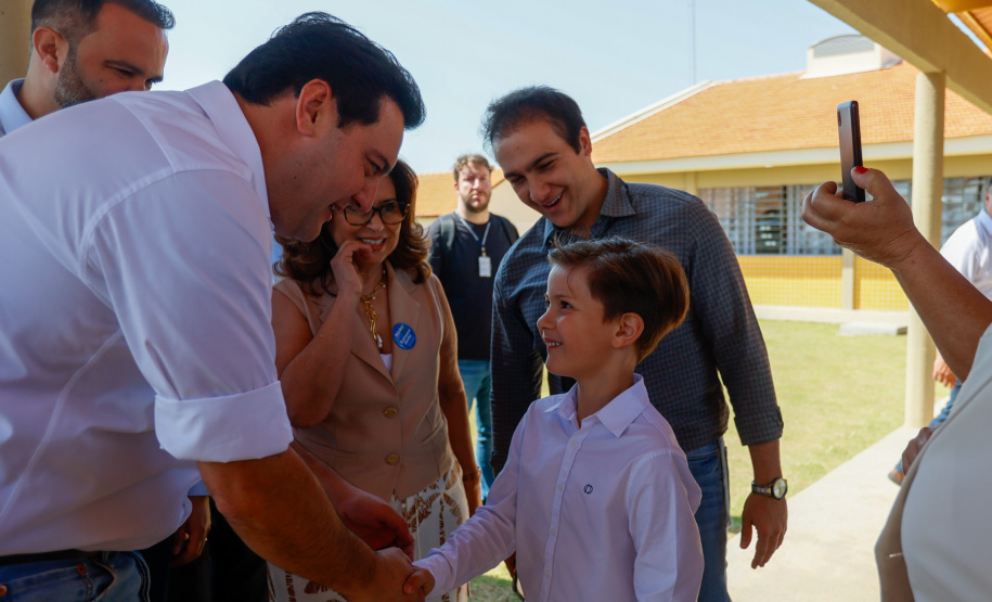 Governador entrega nova escola Maria Loiola Guimarães que tem capacidade para 900 alunos, em Ortigueira. Foto: Gabriel Rosa/AEN