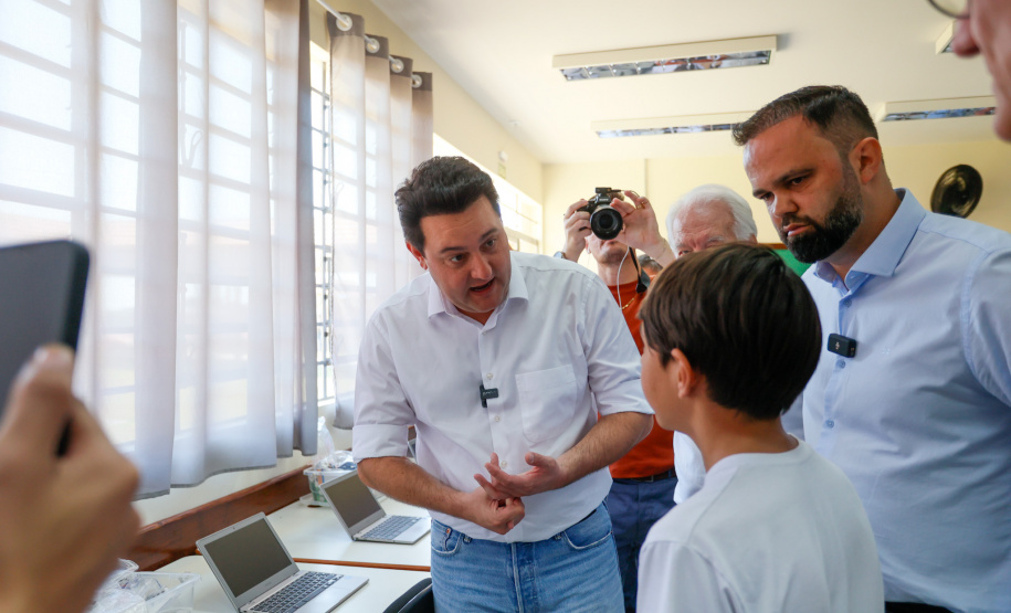Governador entrega nova escola Maria Loiola Guimarães que tem capacidade para 900 alunos, em Ortigueira. Foto: Gabriel Rosa/AEN