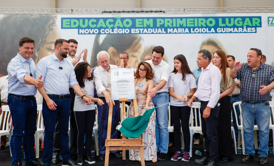 Governador entrega nova escola Maria Loiola Guimarães que tem capacidade para 900 alunos, em Ortigueira. Foto: Gabriel Rosa/AEN