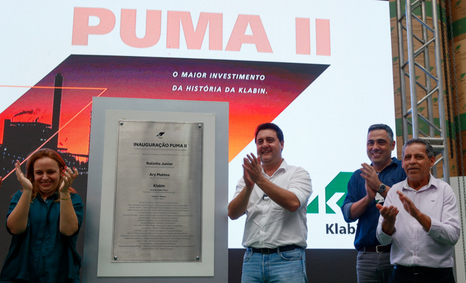 inauguração da Unidade Puma II da Klabin