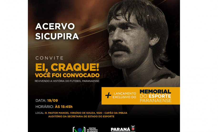 Evento “Ei Craque” reúne apaixonados por futebol e homenageia Sicupira na próxima terça-feira (19)
