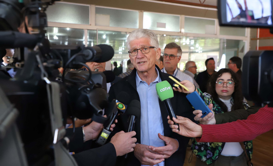 inauguração de mais um sistema para a produção de biogás e biometano, instalado na Granja Angst, em Toledo, no Oeste do Paraná.