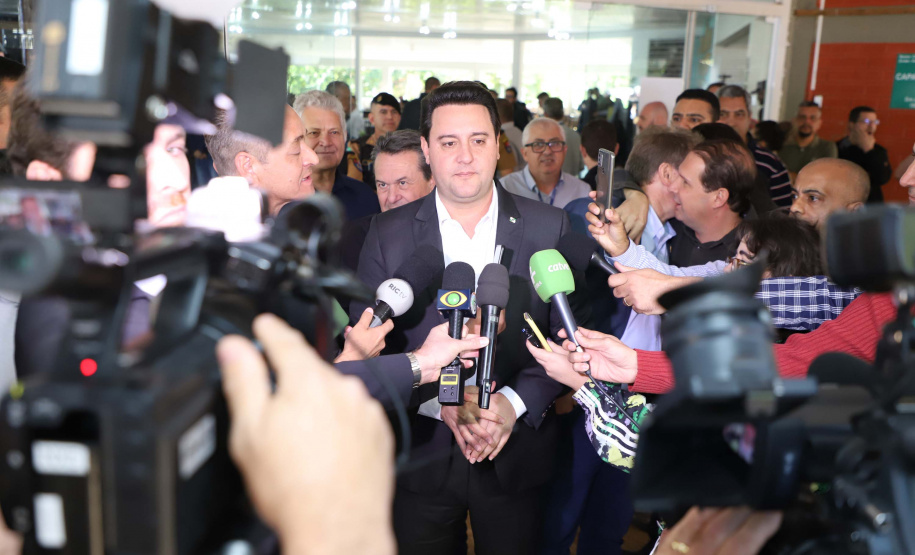 inauguração de mais um sistema para a produção de biogás e biometano, instalado na Granja Angst, em Toledo, no Oeste do Paraná.