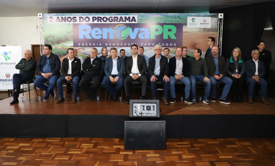 inauguração de mais um sistema para a produção de biogás e biometano, instalado na Granja Angst, em Toledo, no Oeste do Paraná.