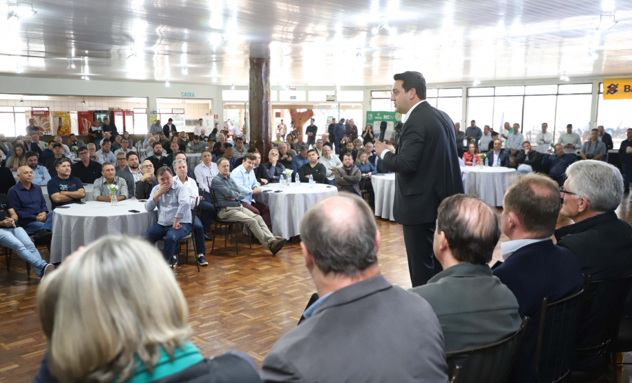 inauguração de mais um sistema para a produção de biogás e biometano, instalado na Granja Angst, em Toledo, no Oeste do Paraná.