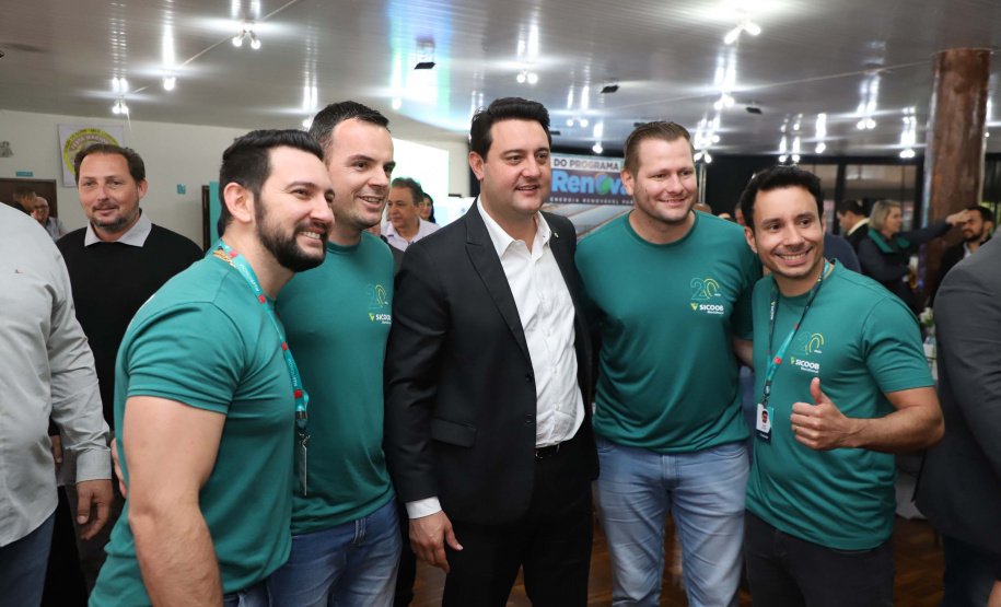 inauguração de mais um sistema para a produção de biogás e biometano, instalado na Granja Angst, em Toledo, no Oeste do Paraná.