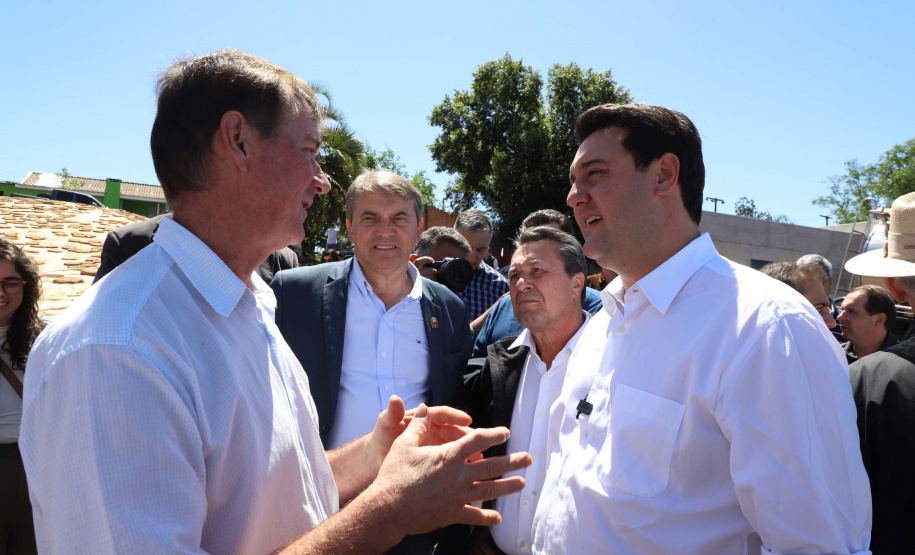 inauguração de mais um sistema para a produção de biogás e biometano, instalado na Granja Angst, em Toledo, no Oeste do Paraná.