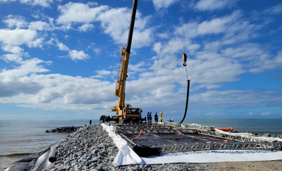 Com estruturas finalizadas, revitalização da Orla de Matinhos chega a 86% de conclusão