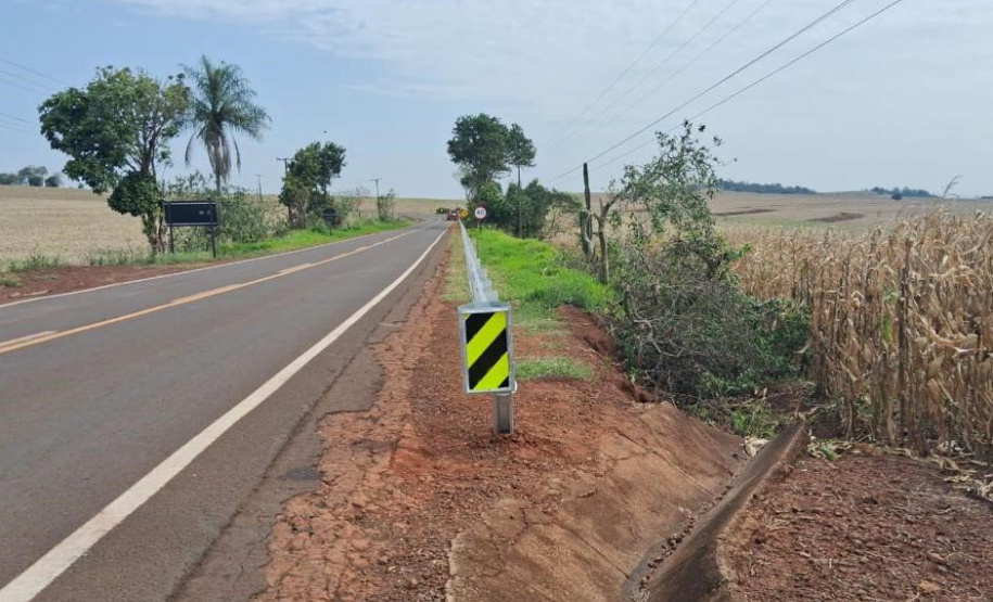 Rodovia entre Doutor Camargo e Floresta tem obras de segurança viária e recuperação de erosão