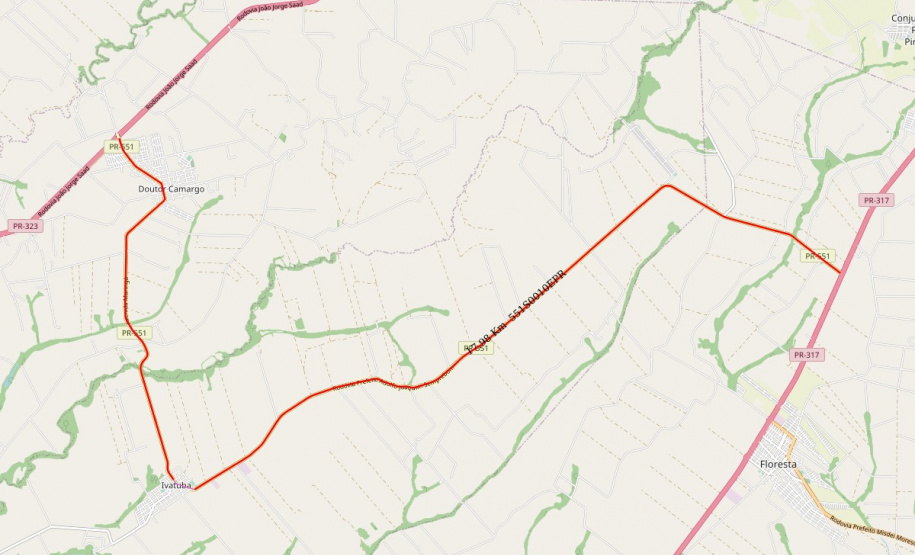 Rodovia entre Doutor Camargo e Floresta tem obras de segurança viária e recuperação de erosão