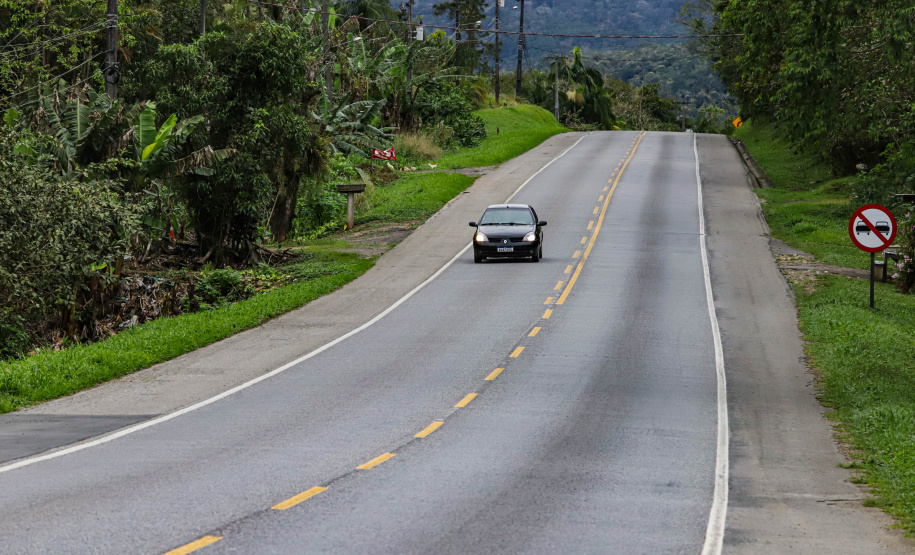 Morretes, 29 de agosto de 2023 - Rodovia PR 804, em Morretes.