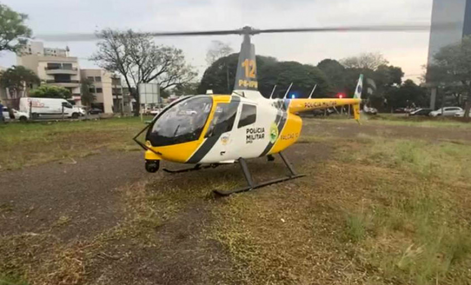 Suspeito de contrabando é preso em flagrante com ajuda de helicóptero do Projeto Falcão