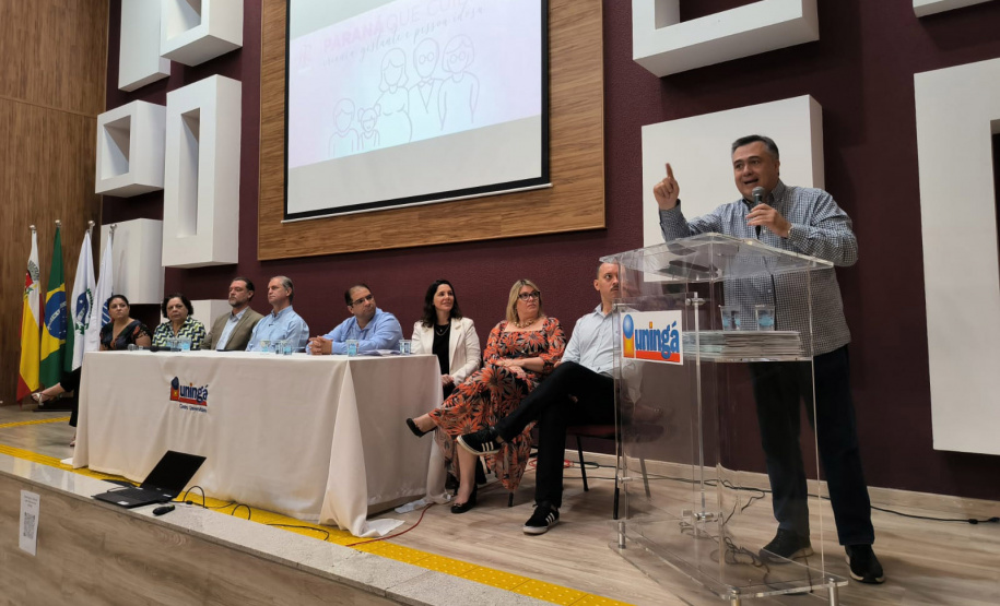 O secretário de Estado da Saúde, Beto Preto, participou, na manhã desta sexta-feira (22), do lançamento da caderneta da saúde em Maringá