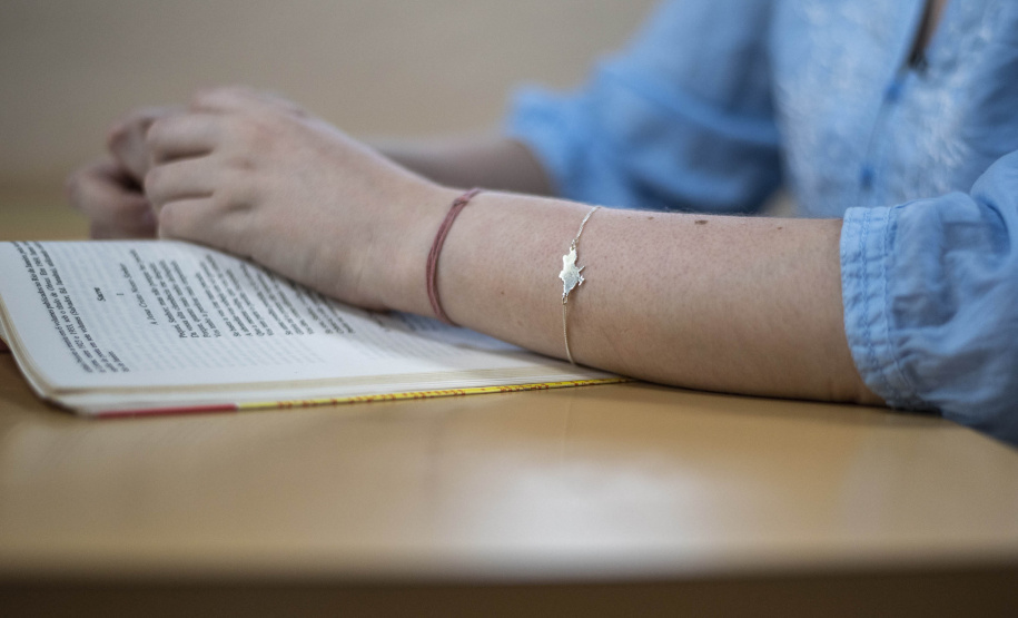 A pesquisadora ucraniana Katherina Hodick, que atua na Universidade de Londrina - UEL