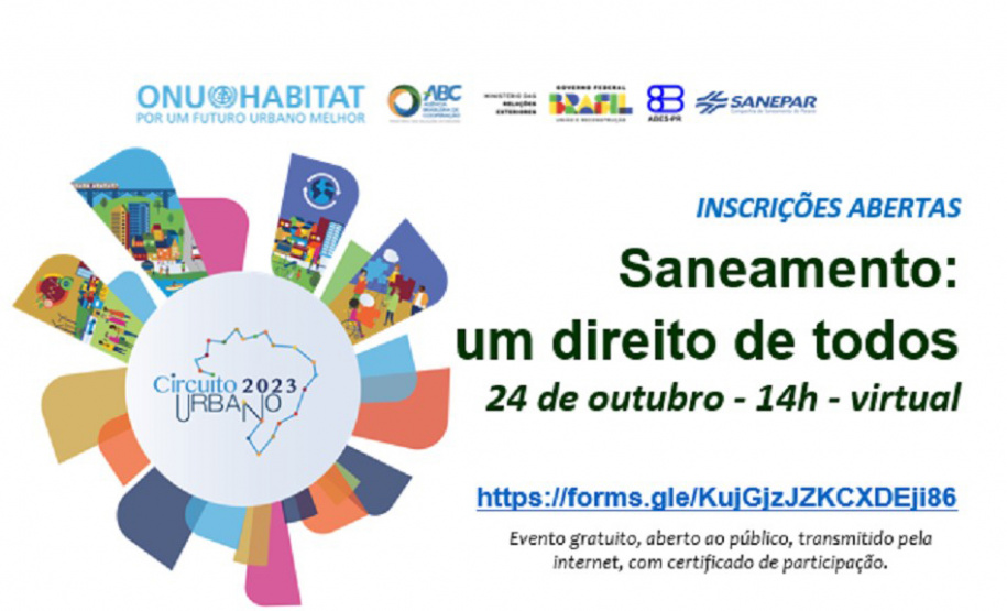 Sanepar abre inscrições para capacitação virtual sobre direito ao saneamento