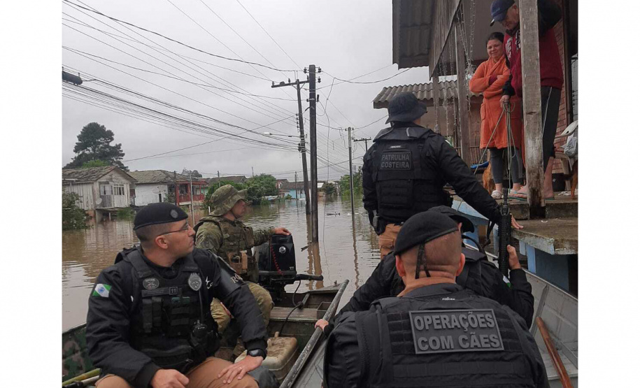Policiais da Patrulha Costeira e do BPFRON estão reforçando o policiamento em União da Vitória