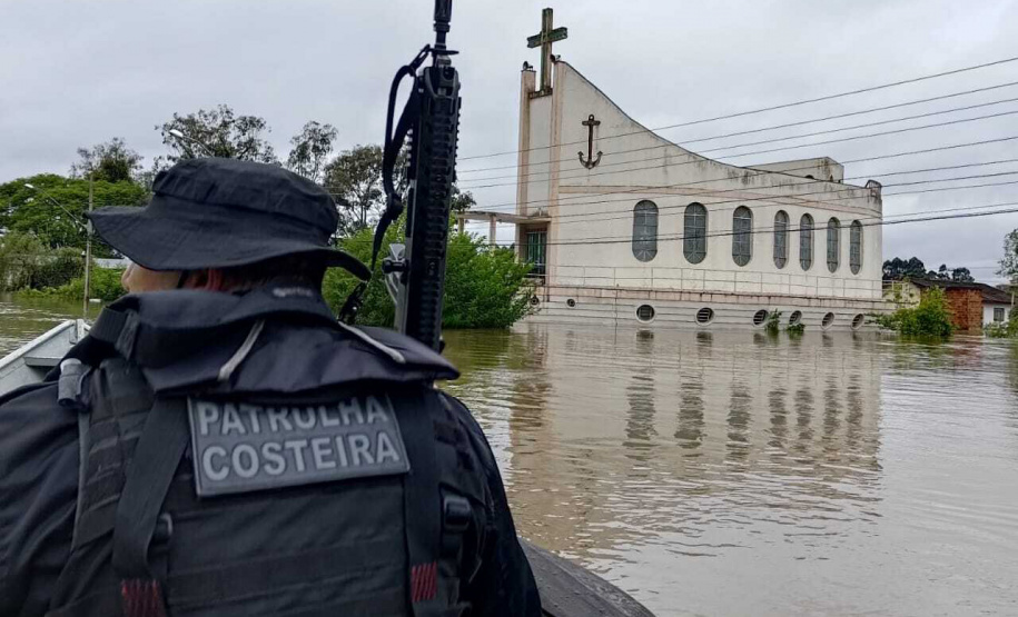 Policiais da Patrulha Costeira e do BPFRON estão reforçando o policiamento em União da Vitória