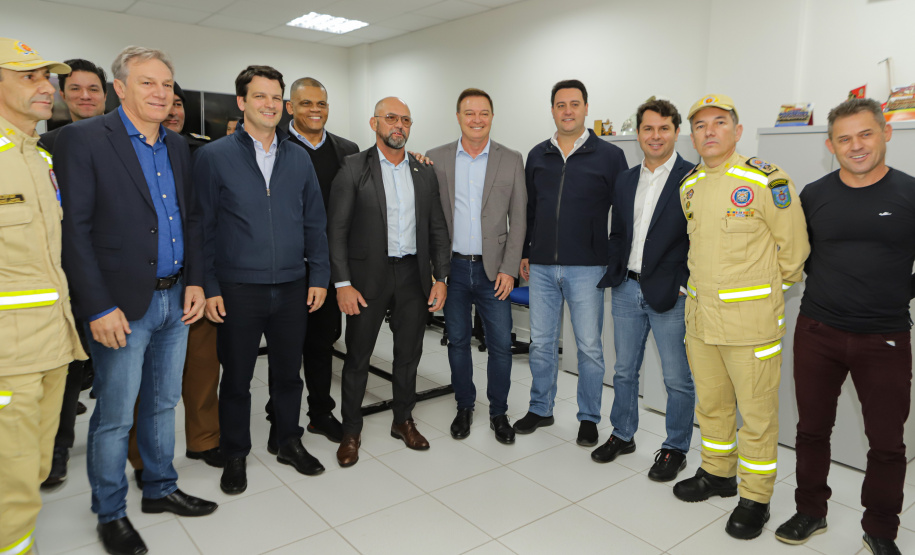 O governador Carlos Massa Ratinho Jr inaugura Nova Sede dos Bombeiros em Colombo.