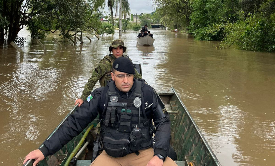 Policiais da Patrulha Costeira e do BPFRON estão reforçando o policiamento em União da Vitória