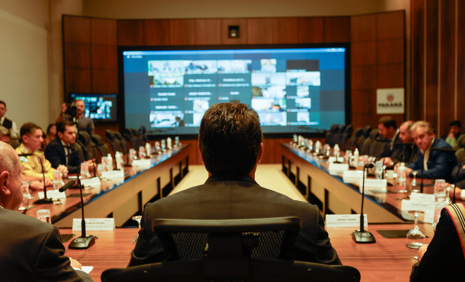 Reunião online governador