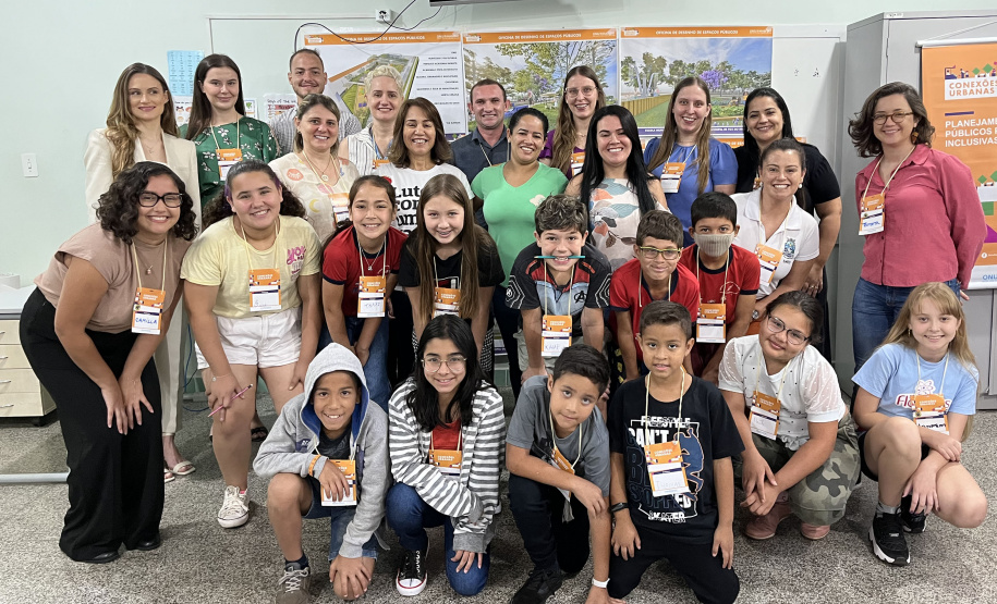 Com ONU-Habitat e Paraná, crianças propõem praças para inclusão de imigrantes em Foz do Iguaçu