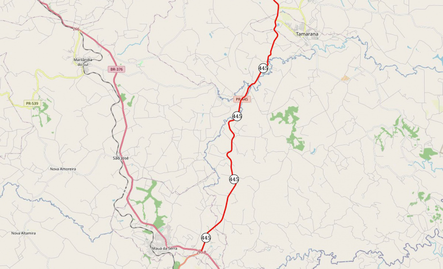Com terraplanagem avançada, duplicação da PR-445 atinge a marca de 13% de execução