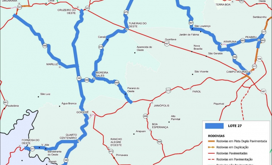 Conservação da faixa de domínio das rodovias estaduais prevê investimento de R$ 768,3 mi