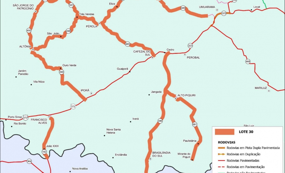 Conservação da faixa de domínio das rodovias estaduais prevê investimento de R$ 768,3 mi