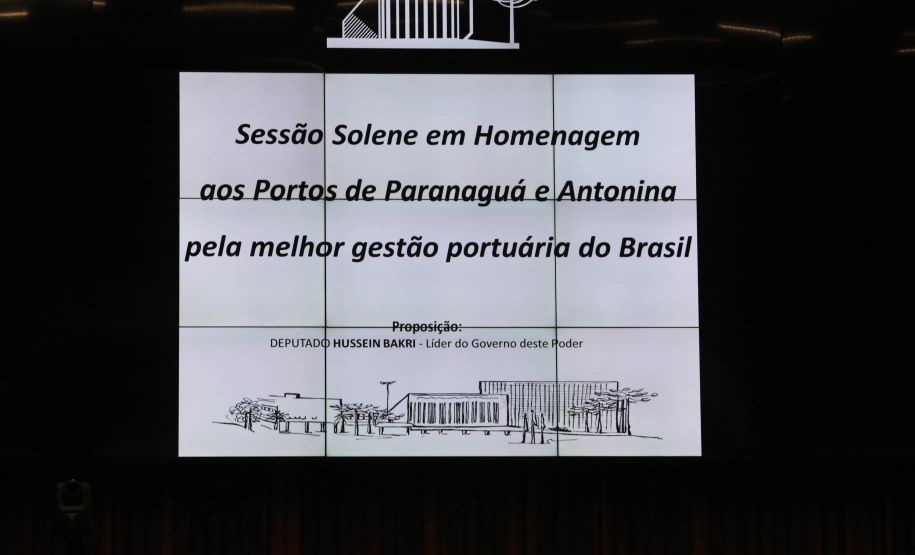 Portos do Paraná recebe homenagem da Assembleia Legislativa