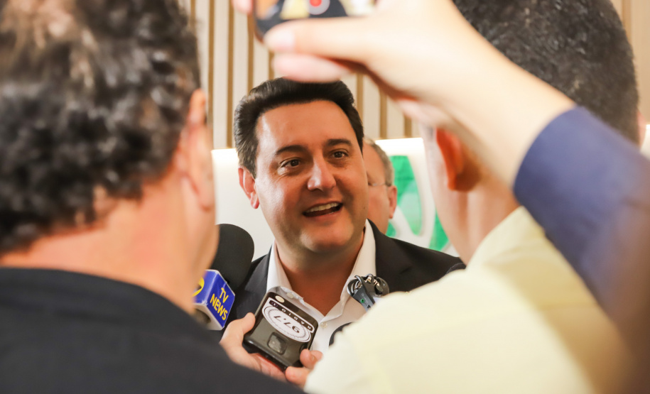 O governador Carlos Massa Ratinho Junior exaltou novamente a importância das cooperativas para a economia do Paraná durante a inauguração da nova sede administrativa do Sicredi em Palotina