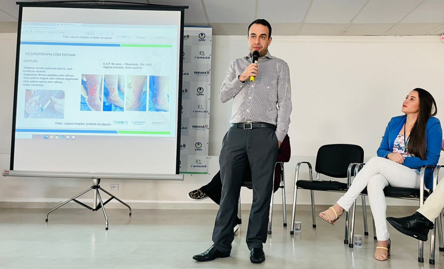 Hospital de Dermatologia Sanitária do Paraná promove encontro entre profissionais para debater tratamento de feridas