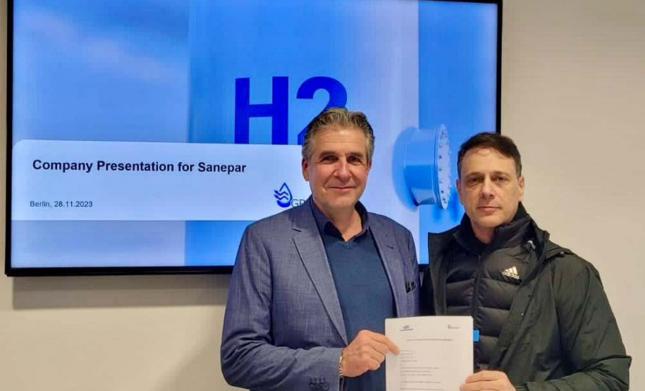 Sanepar pode ter segunda planta do mundo de hidrogênio renovável em parceria com empresa alemã