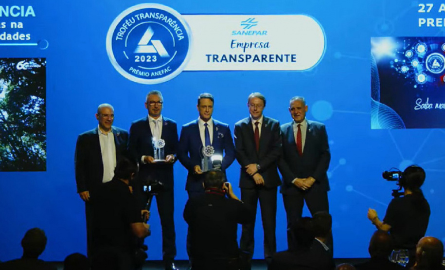 Sanepar é destaque nacional pela transparência nas demonstrações financeiras
