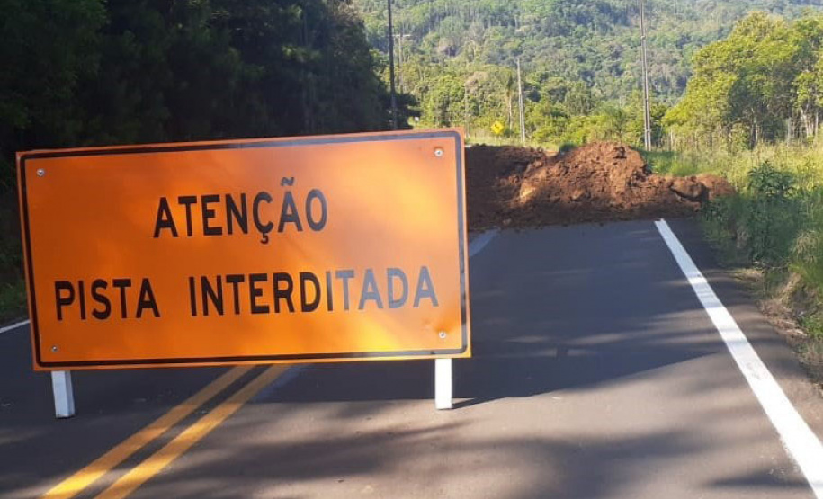 DER reforça necessidade de interdição da PR-170 em Pinhão